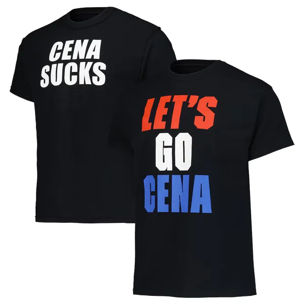 Black_John_Cena_Let's_Go_Cena/Cena_Sucks_Reversible_T-Shirt
