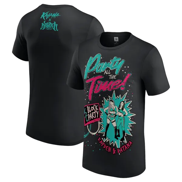 Black_Kayden_Carter_&_Katana_Chance_Party_All_The_Time_T-Shirt