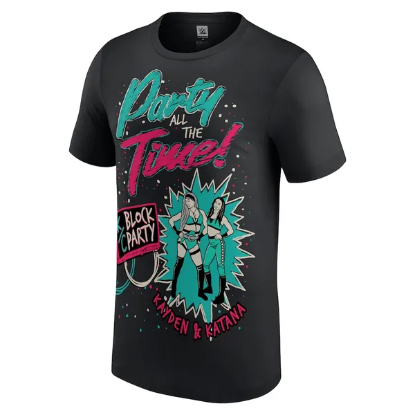 Black_Kayden_Carter_&_Katana_Chance_Party_All_The_Time_T-Shirt