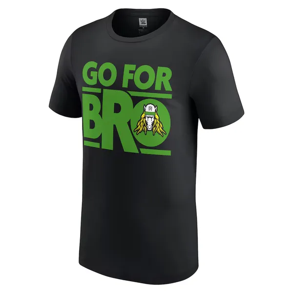 Black_Matt_Riddle_Go_For_Bro__Round_Neck_T-Shirt_For_Men