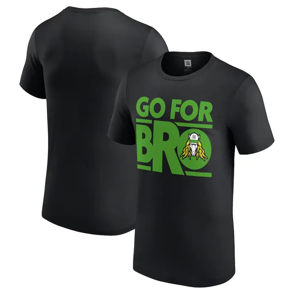 Black_Matt_Riddle_Go_For_Bro__Round_Neck_T-Shirt_For_Men