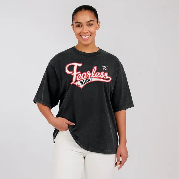 Black_Nikki_Bella_Fearless_Boyfriend_Oversized__Round_Neck_T-Shirt_For_Men