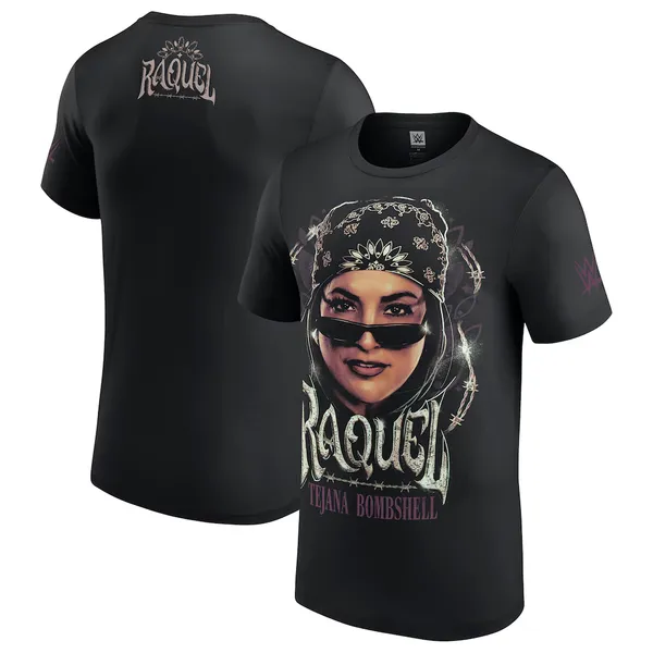 Black_Raquel_Rodriguez_Portrait__Round_Neck_T-Shirt_For_Men