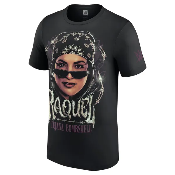 Black_Raquel_Rodriguez_Portrait__Round_Neck_T-Shirt_For_Men