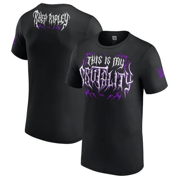 Black_Rhea_Ripley_This_Is_My_Brutality_Logo__Round_Neck_T-Shirt_For_Men