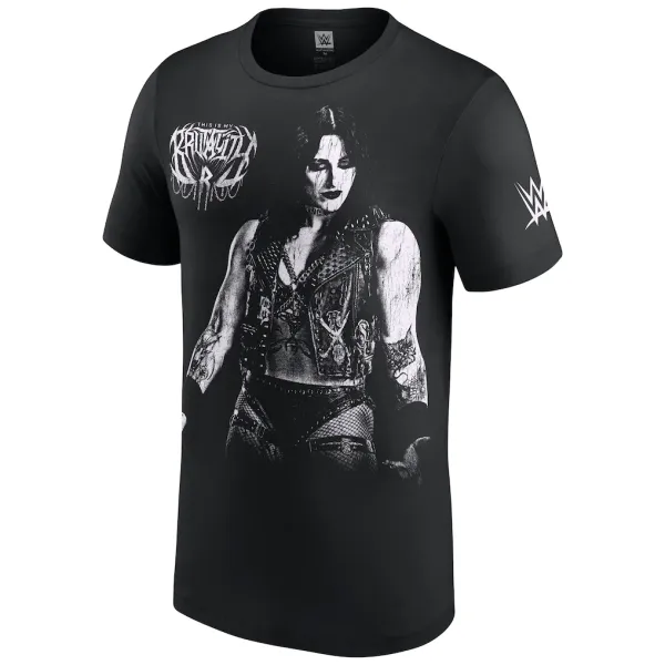 Black_Rhea_Ripley_This_Is_My_Brutality_Photo__Round_Neck_T-Shirt_For_Men