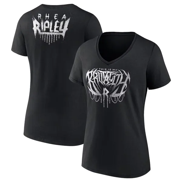Black_Rhea_Ripley_This_Is_My_Brutality_V-Neck_T-Shirt