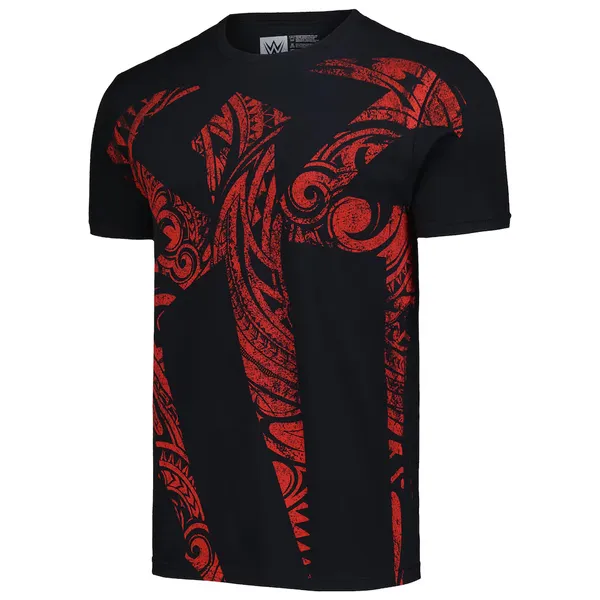 Black_Roman_Reigns_OTC_1_Tribal_Logo__Round_Neck_T-Shirt_For_Men