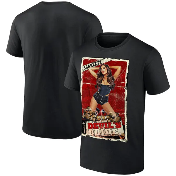 Black_Scarlett_Bordeaux_The_Devil's_Bride__Round_Neck_T-Shirt_For_Men