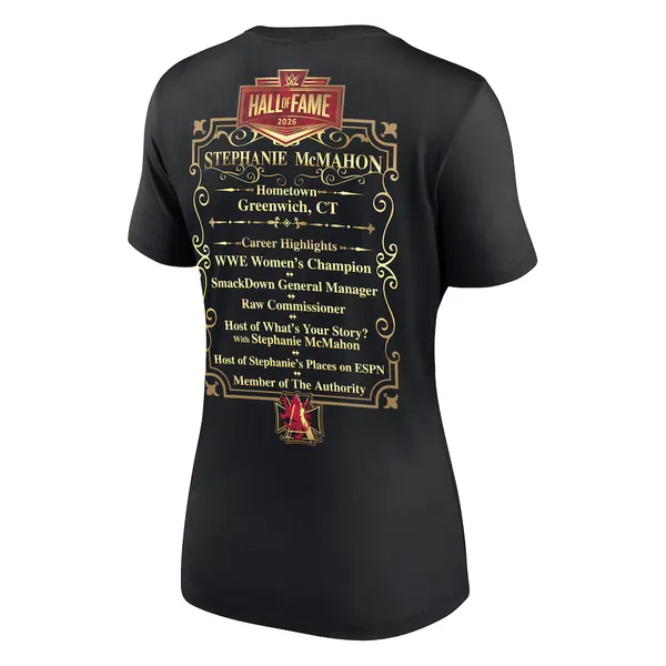 Black_Stephanie_McMahon_WWE_Hall_of_Fame_2026_T-Shirt