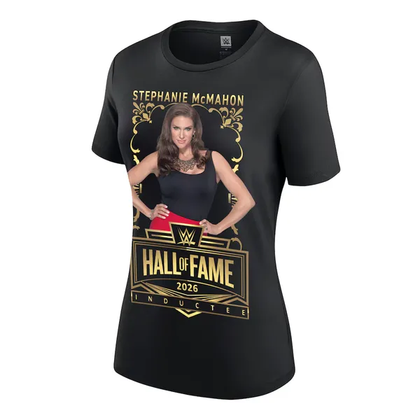 Black_Stephanie_McMahon_WWE_Hall_of_Fame_2026_T-Shirt
