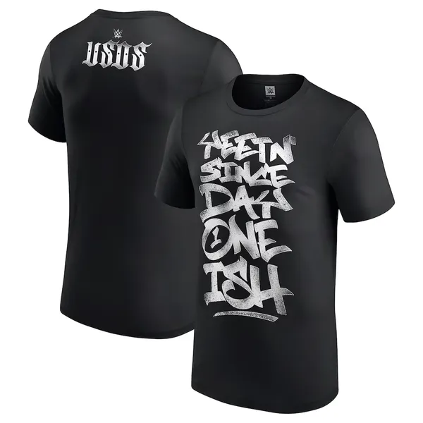 Black_The_Usos_Yeetin'_Since_Day_One__Round_Neck_T-Shirt_For_Men
