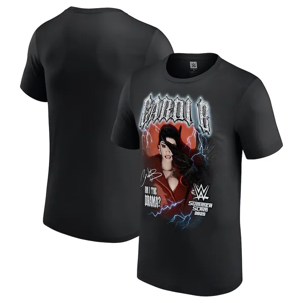 Black_WWE_x_Cardi_B_SummerSlam_2025_Chrome_Lightning_T-Shirt