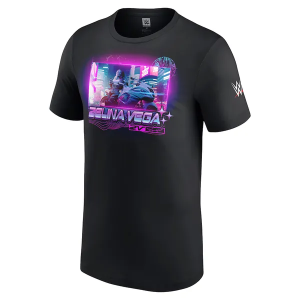 Black_Zelina_Vega_Neon_Style_T-Shirt