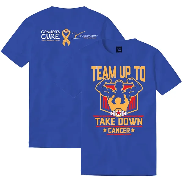 Blue_WWE_Connor's_Cure_Team_Up_To_Take_Down_Cancer_T-Shirt