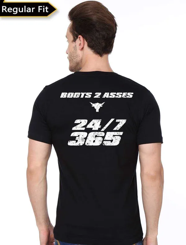 Boots_To_Asses_Black_T-Shirt