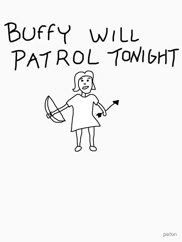 Buffy_Will_Patrol_Tonight_Classic_T-Shirt