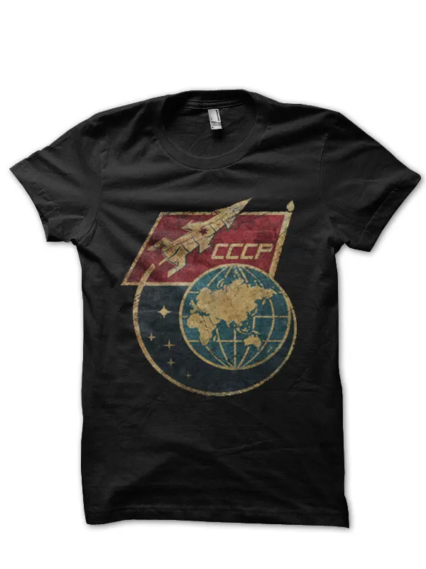 CCCP_Flag_Space_Rocket_T-Shirt