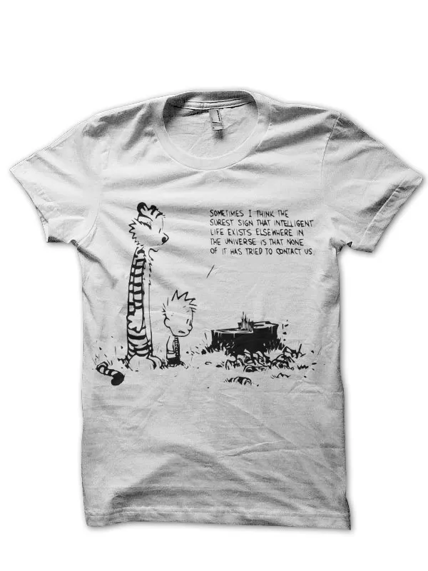 Calvin_And_Hobbes_White_T-Shirt