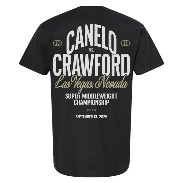Canelo_vs._Crawford_Men's_Black_Super_Middleweight_Championship_T-Shirt
