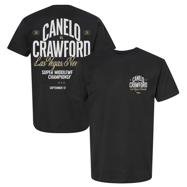 Canelo_vs._Crawford_Men's_Black_Super_Middleweight_Championship_T-Shirt