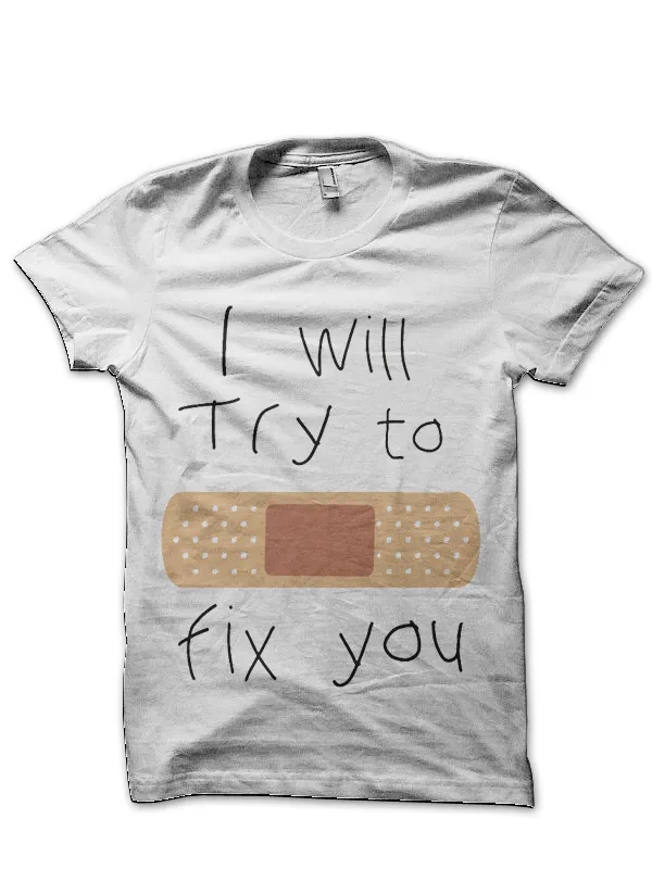 Coldplay_Lyrics_White_T-Shirt
