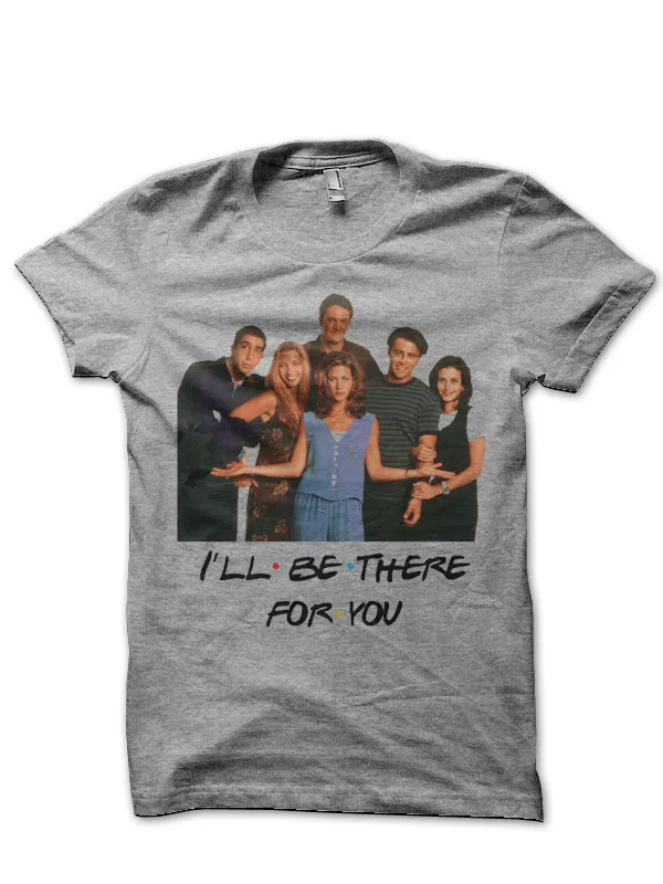 College_Life_As_Told_By_The_Cast_Of_‘Friends’_Grey_T-Shirt