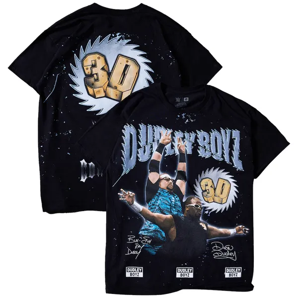 Complex_Black_The_Dudley_Boyz_Saw__Round_Neck_T-Shirt_For_Men