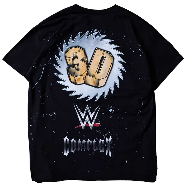 Complex_Black_The_Dudley_Boyz_Saw__Round_Neck_T-Shirt_For_Men