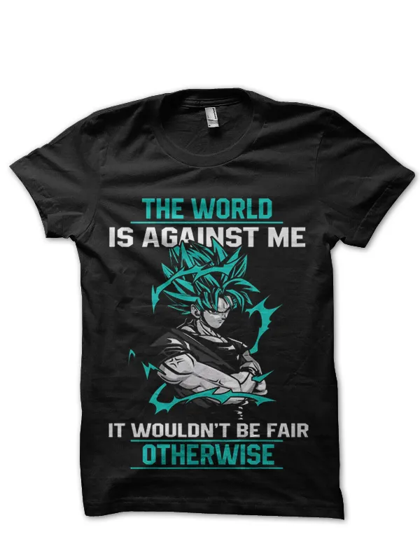 DBZ_Goku_Quote_Black_T-Shirt