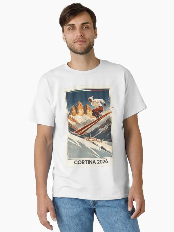 DOLOMITES_Ski_–_Tre_Cime_Classic_T-Shirt