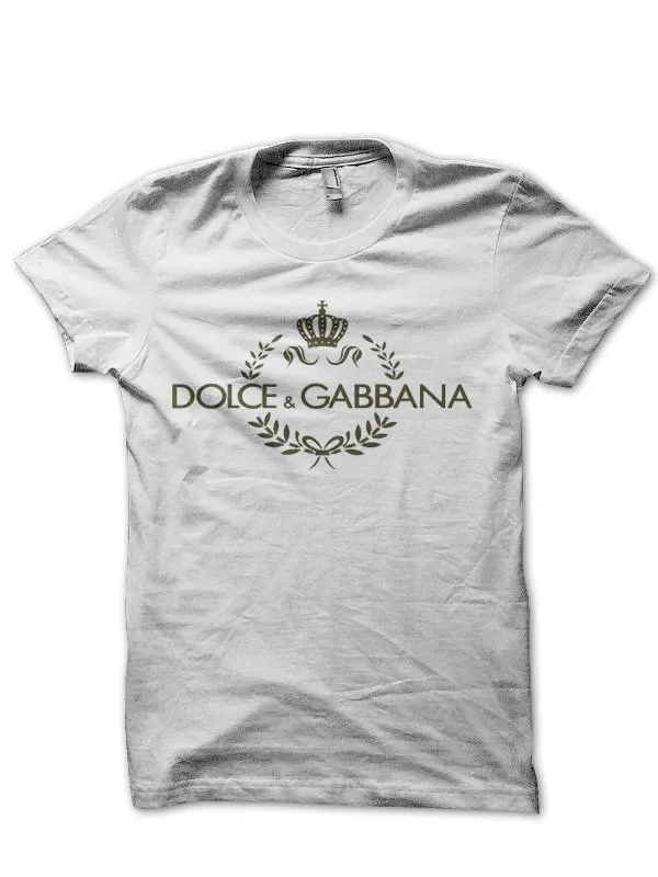 Dolce_Gabbana_White_Half_Sleeve_T-Shirt