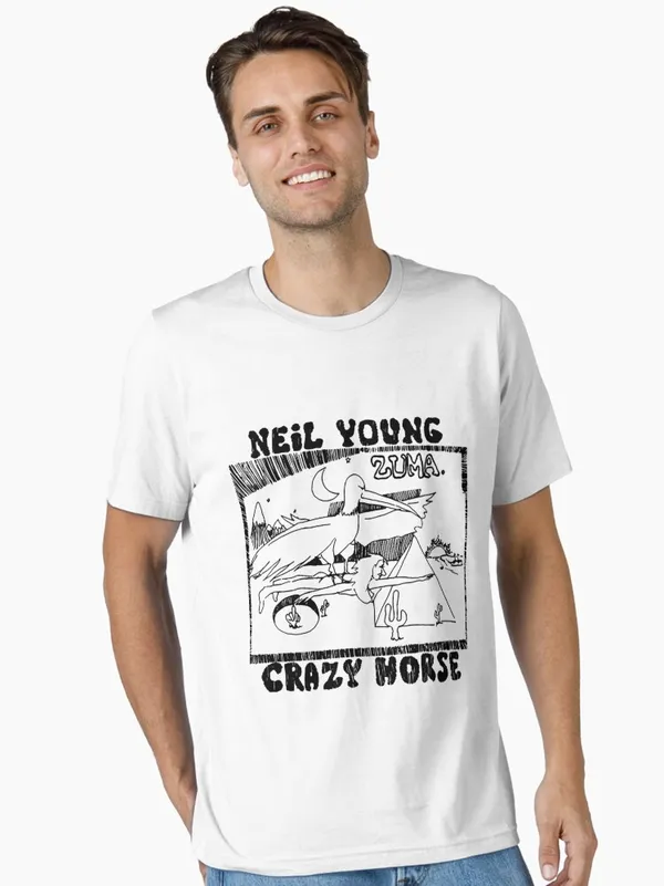 Doodles_70S_Zuma_Horse_Art_-Young_Classic_Essential_T-Shirt