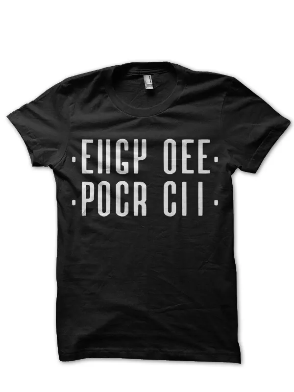 EIIGY_OEE_POCR_CII_(Fuck_Off)_Black_T-Shirt