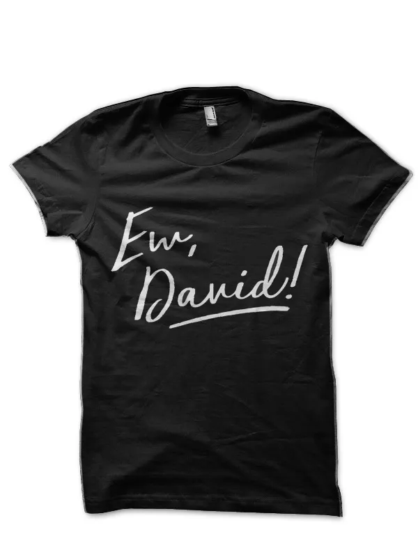 Ew,_Lynch_David!_–_Script_White,_Black_T-Shirt