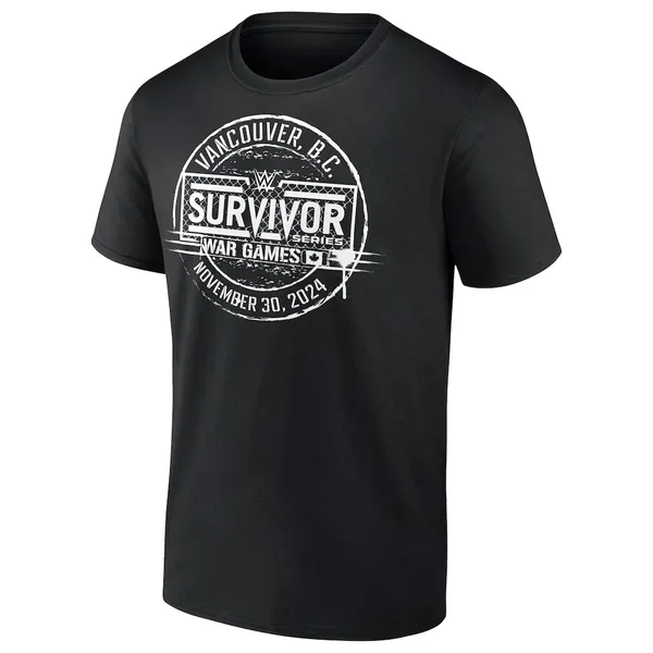 Fanatics_Black_Survivor_Series_War_Games_2024_Circle_Logo_T-Shirt