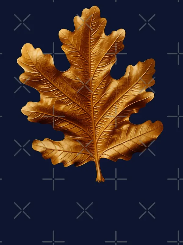 Golden_oak_leaf_Classic_T-Shirt