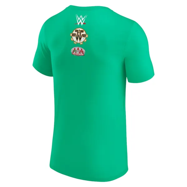 Green_El_Hijo_de_Dr._Wagner_Jr._AAA_Superstar__Round_Neck_T-Shirt_For_Men