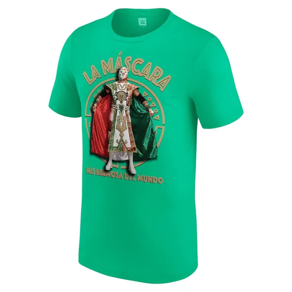 Green_El_Hijo_de_Dr._Wagner_Jr._AAA_Superstar__Round_Neck_T-Shirt_For_Men