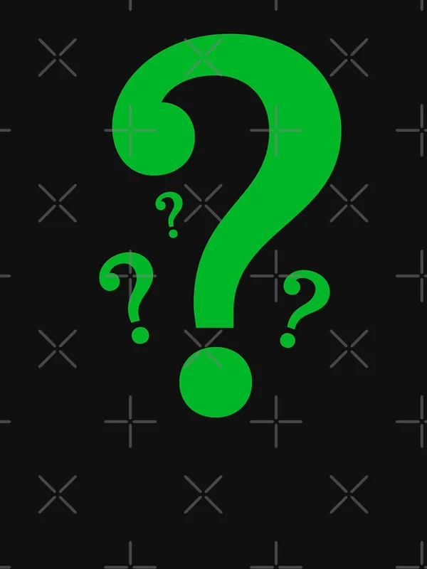 Green_Question_Mark_Classic_T-Shirt