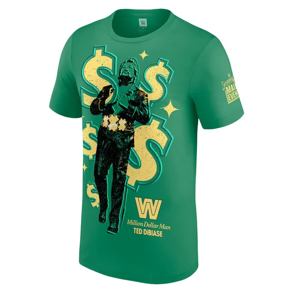 Green_Ted_DiBiase_Saturday_Night's_Main_Event__Round_Neck_T-Shirt_For_Men
