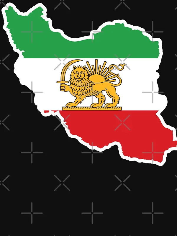 Historic_Iran_Map_with_Lion_and_Sun_|_Persian_Heritage_Classic_T-Shirt