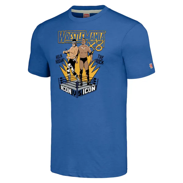 Homage_Heather_Blue_WrestleMania_X8_Hulk_Hogan_vs_The_Rock_T-Shir