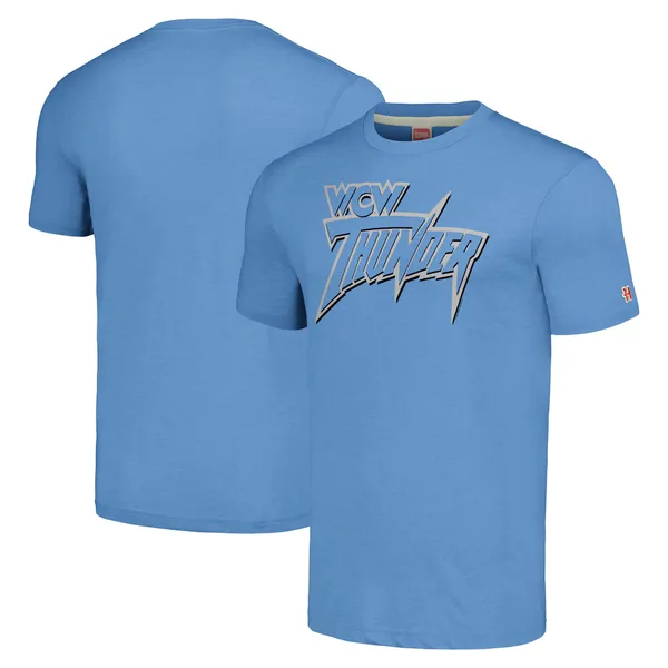 Homage_Heather_Light_Blue_WCW_Thunder_Tri-Blend_T-Shirt