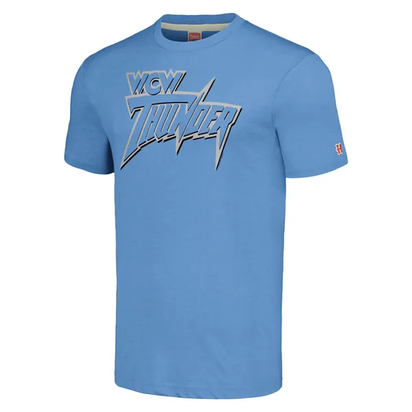 Homage_Heather_Light_Blue_WCW_Thunder_Tri-Blend_T-Shirt