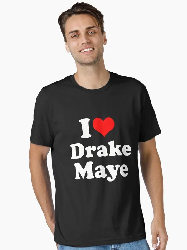 I_Love_Drake_Maye_Fan_Support_Funny_Football_Inspired_Quote_Essential_T-Shirt