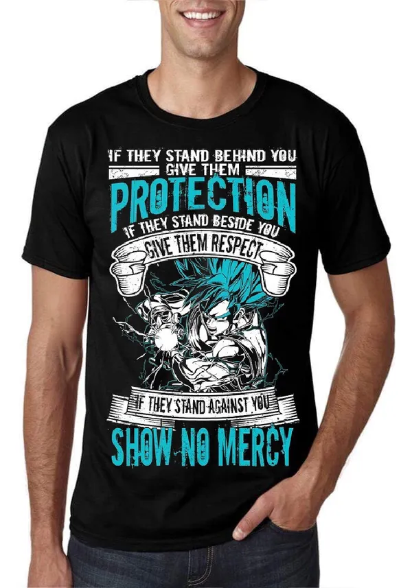 If_They_Stand_Behind_You_Give_Them_Protection_Black_T-Shirt