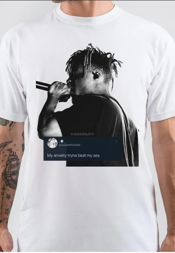 Juice_Wrld_Half_Sleeve_White_T-Shirt