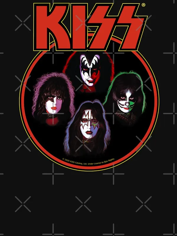 KISS_Band_Logo_with_Members_Essential_T-Shirt