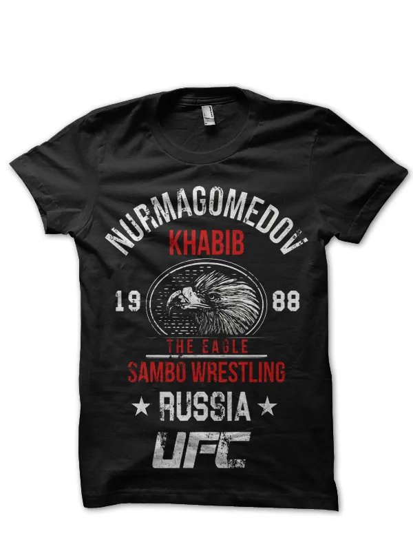 Khabib_The_Eagle_Nurmagomedov_Black_T-Shirt